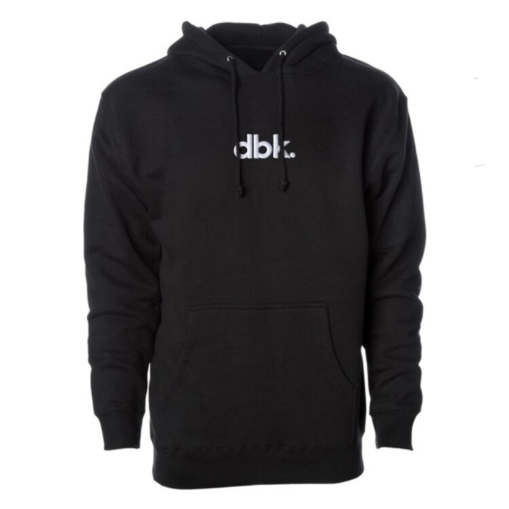 Dbk Black Embroidered Basics Hoodie